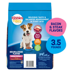 Kibbles 'n Bits Mini Bits: croquetas crujientes para mordidas fáciles en razas pequeñas.