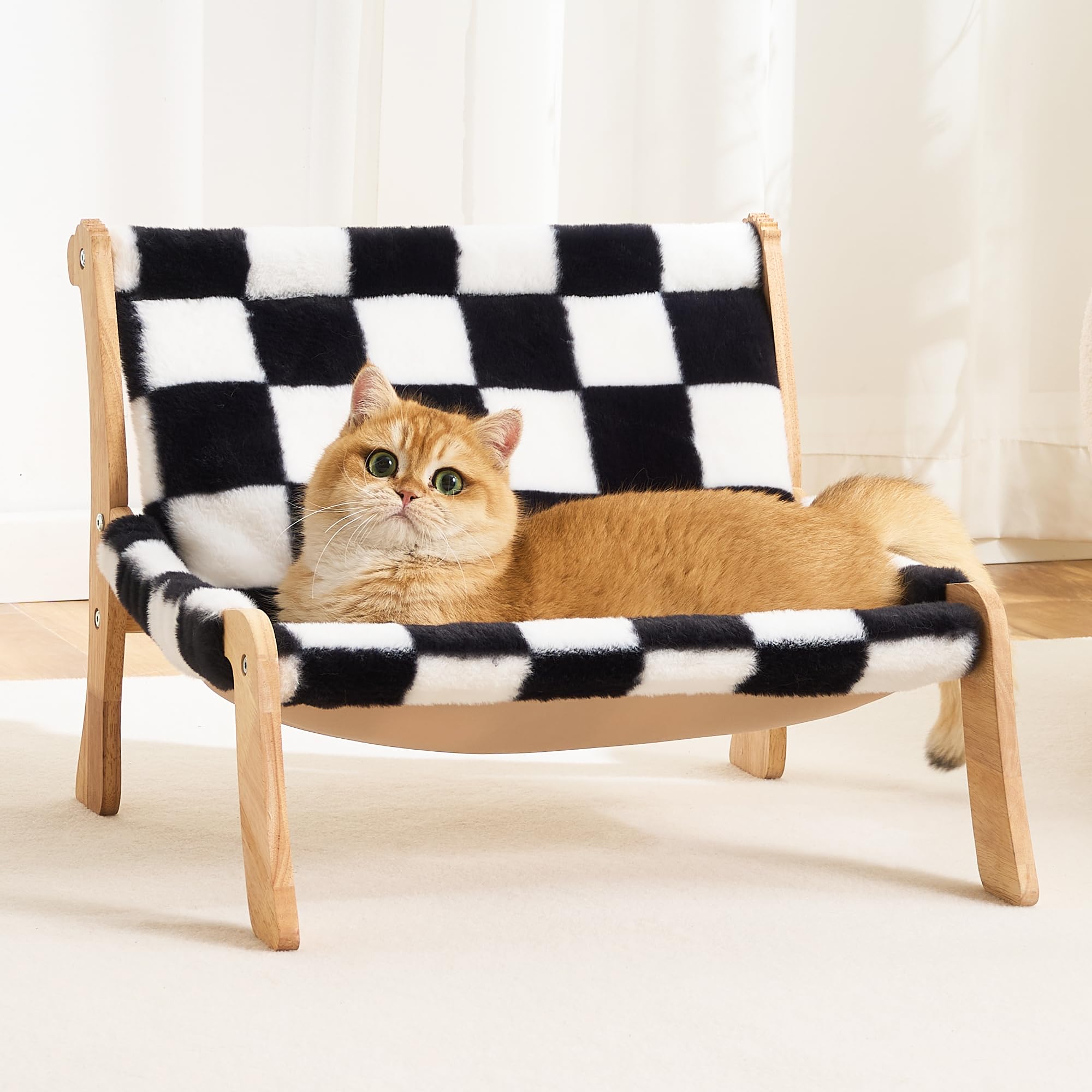 Sofá para gatos Kicari, frente, descanso estable para felinos.
