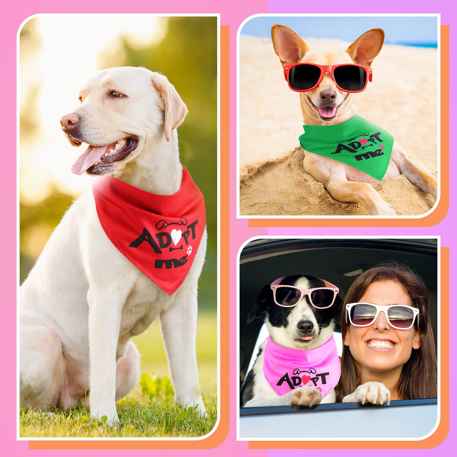 Bandanas Kigeli lavables para perros, tela transpirable y suave.