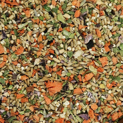 KikiBirds verduras liofilizadas: sabor natural y vitaminas para plumaje vibrante.