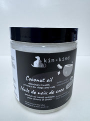 kin+kind Aceite de Coco Orgánico, pelaje suave y brillante en mascota.