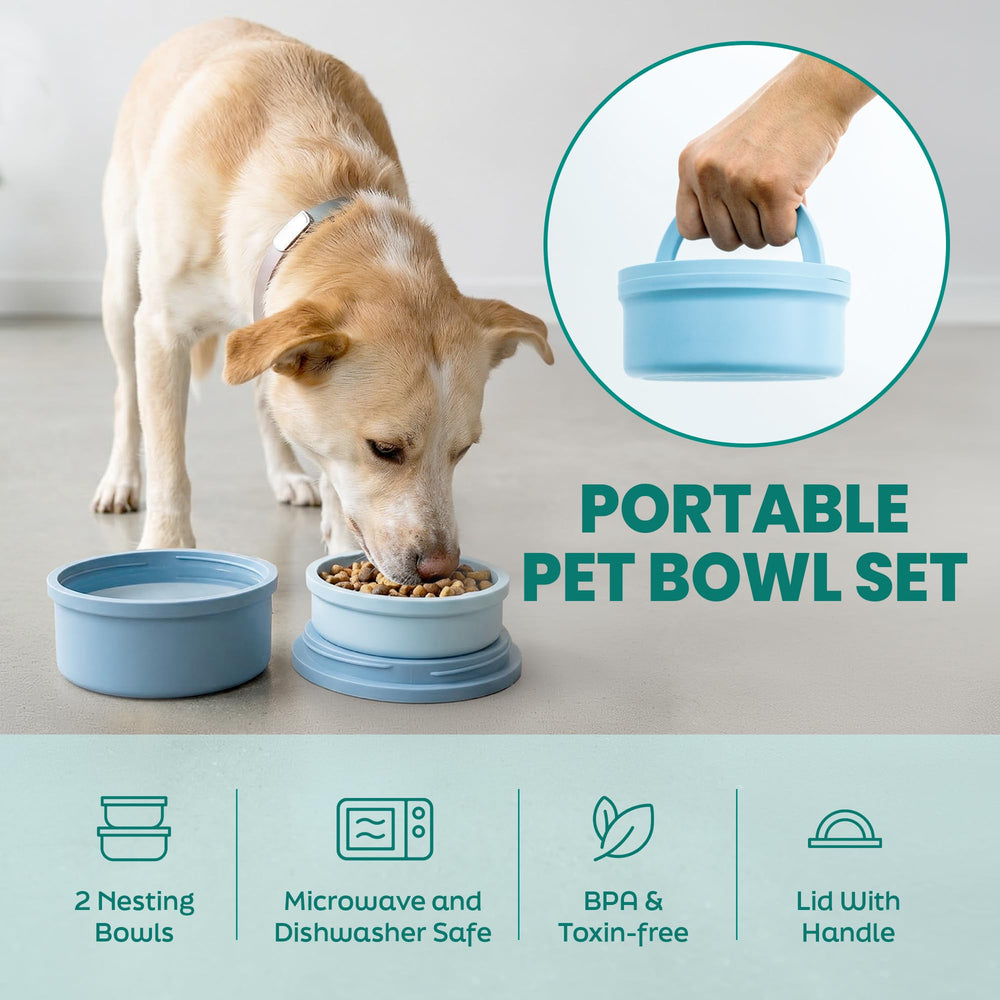KindTail contenedores anidados para perros, ahorro de espacio en cada viaje