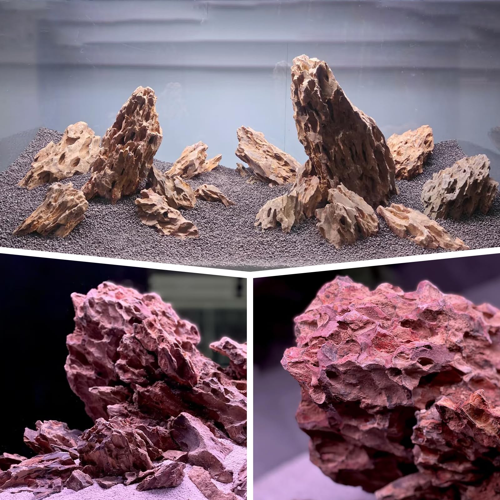 Kingrui Dragon Stone tamaños variados para composiciones personalizadas