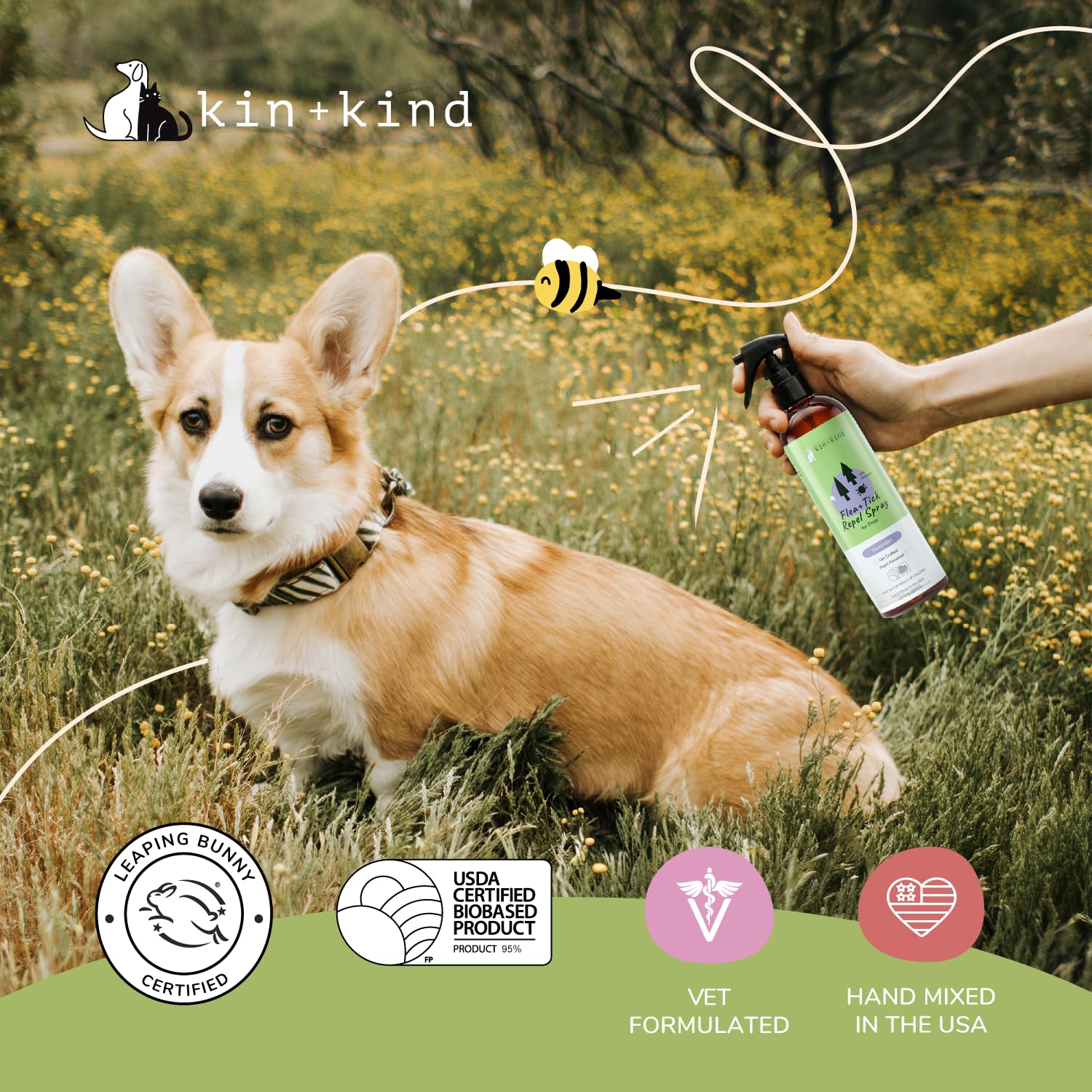 KinKind aplicación para paseos al aire libre con protección.