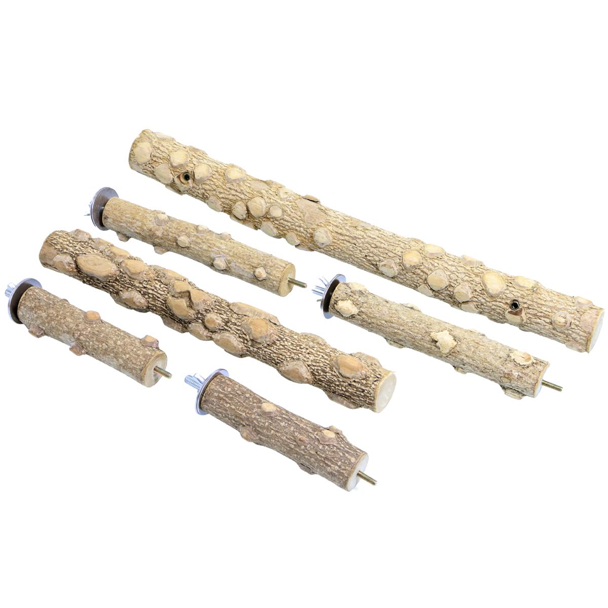 KINTOR rama de madera natural para aves, descanso cómodo en jaula