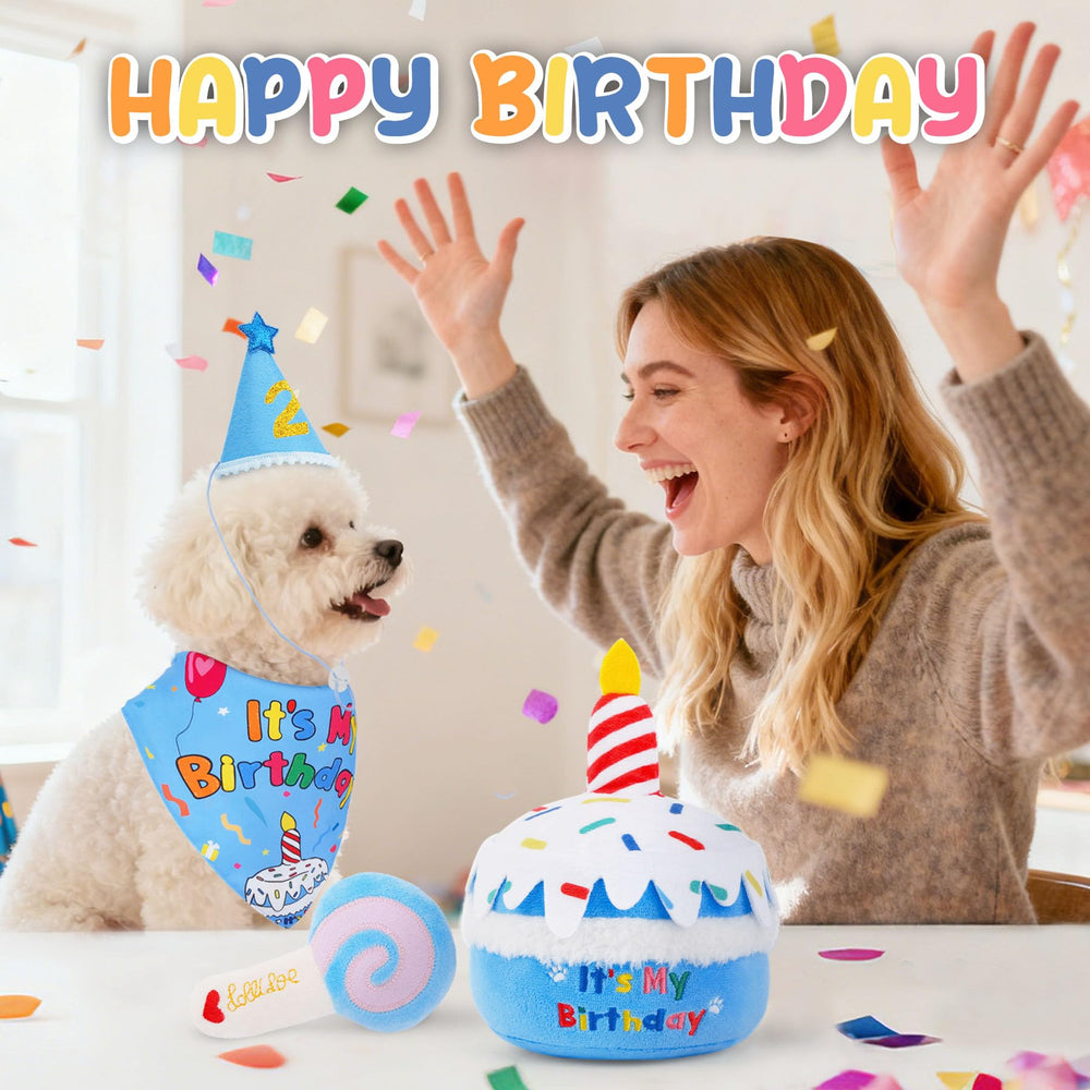 Bandana de cumpleaños de KIPRITII para perros, perfecto para fotos.