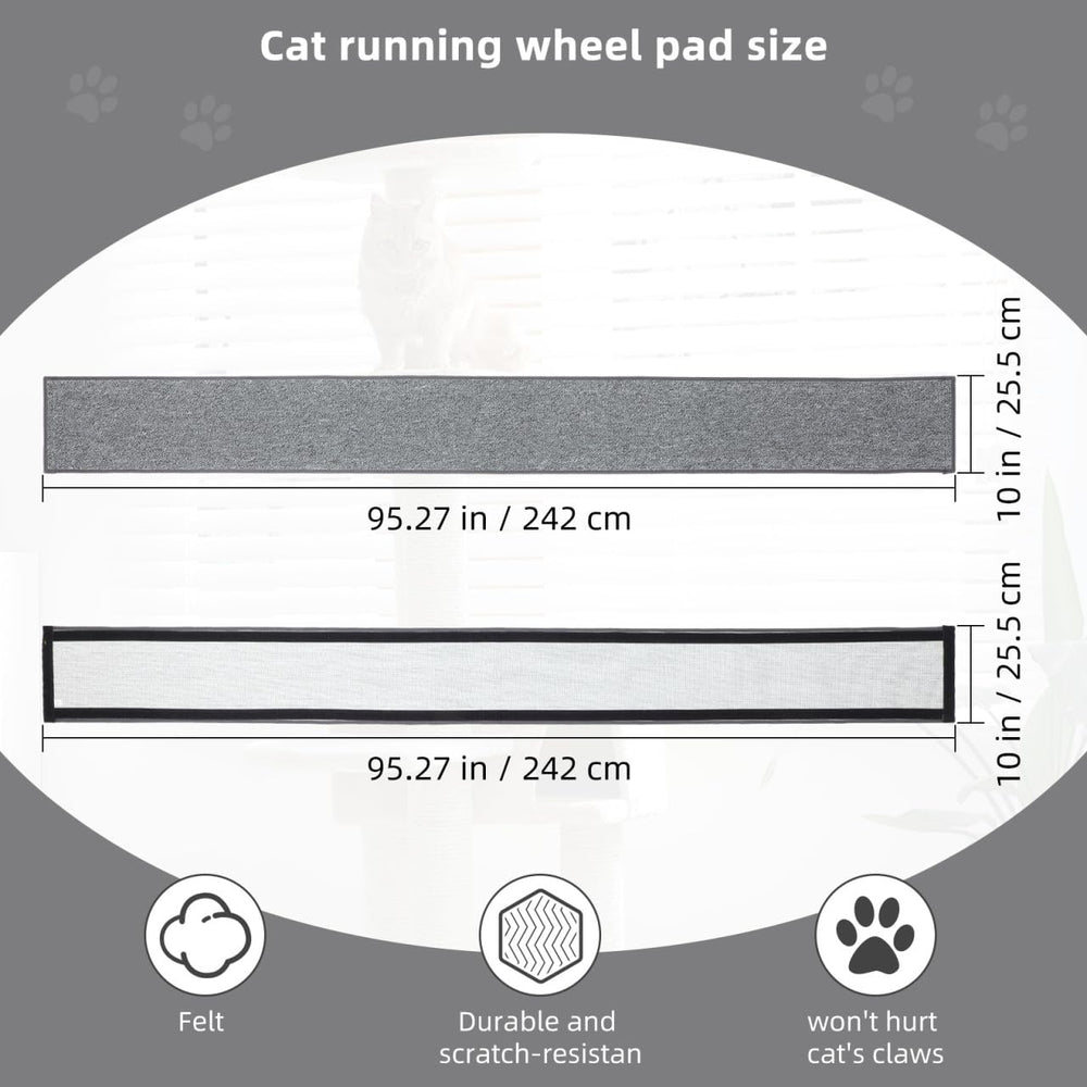 Kisangel repuesto de fieltro para rueda de gato, duradero.