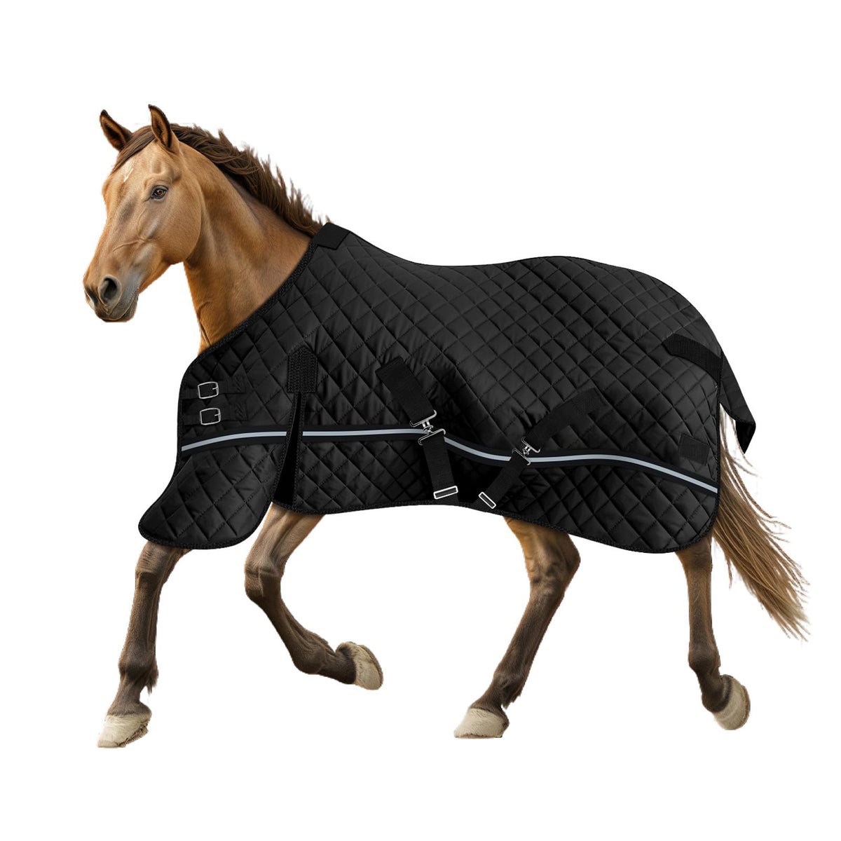 Kistrba cobertor para caballo 78 pulgadas, movimiento sin rozaduras.