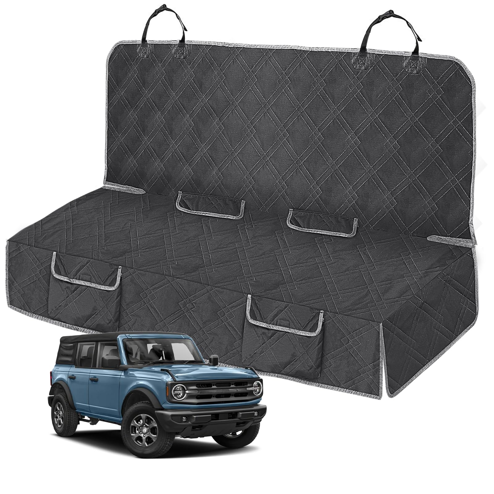 Funda Kistrba para asiento trasero: impermeable y protege contra pelos y manchas.