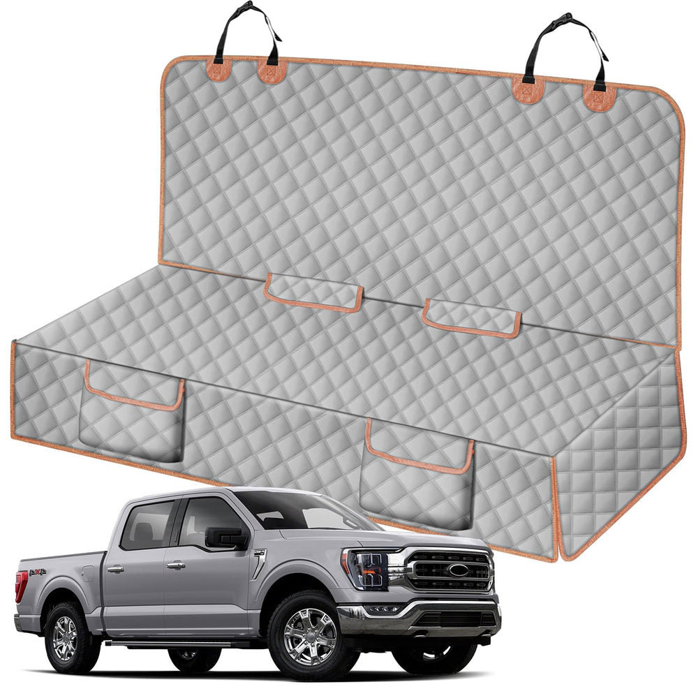 Funda de asiento Kistrba para camioneta grande protege contra pelos y suciedad.