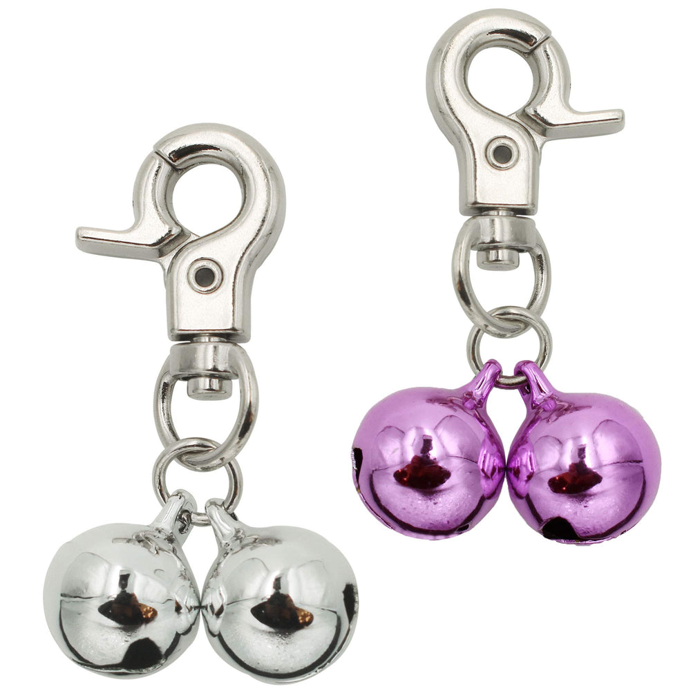Campana KITTAIL para collar de perro, juego de dos, fácil de colocar