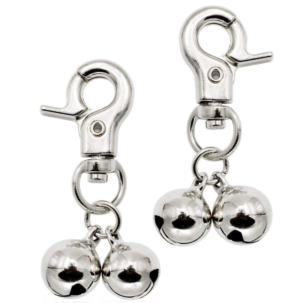 Campanas KITTAIL para collar, par de acero inoxidable, localiza a tu mascota durante paseos.