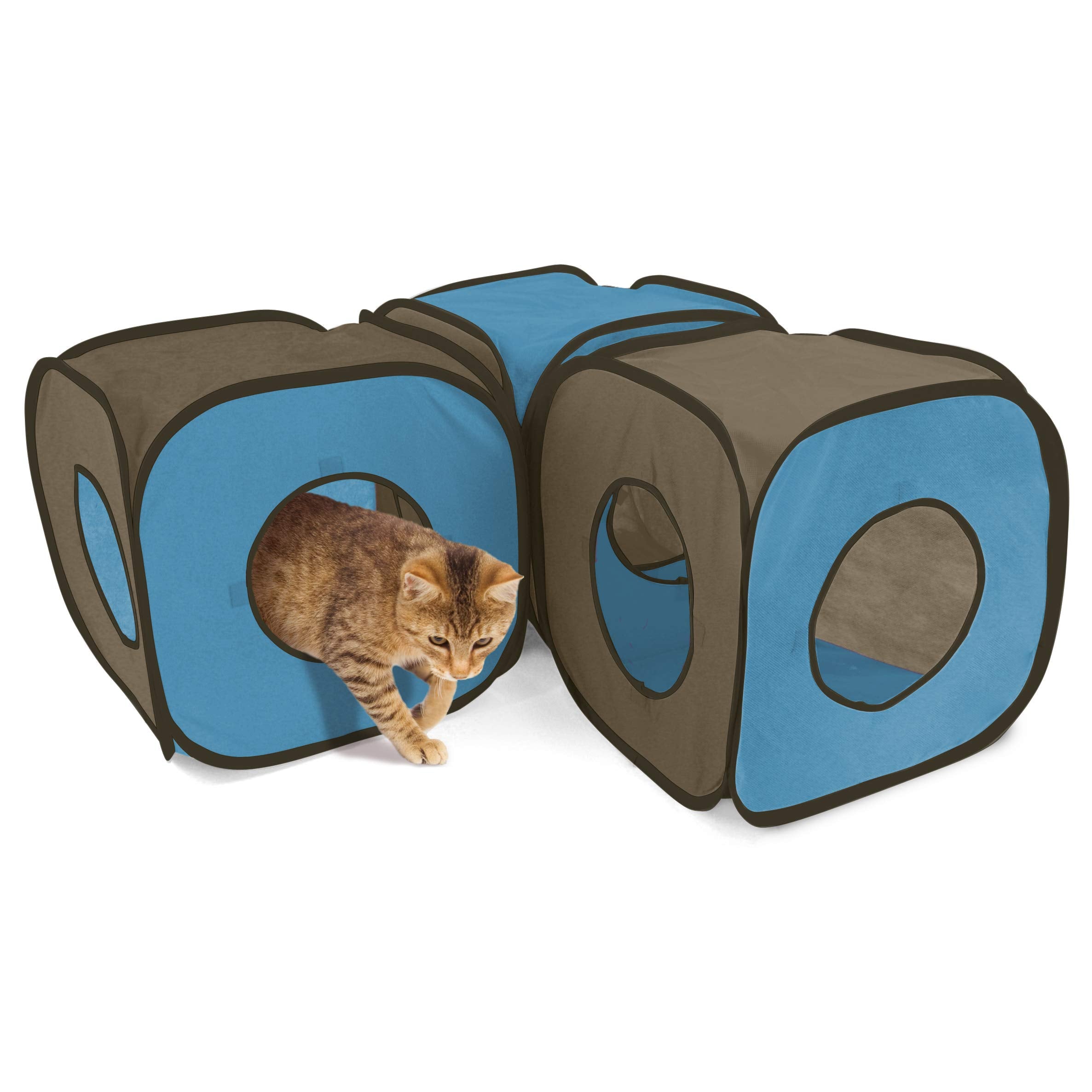 Kitty City cubo giratorio muestra juego rodante para sesiones dinámicas.
