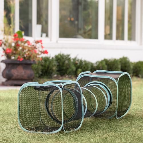 Kitty City Outdoor Catio malla sintética turquesa: duradera y ventilada para juegos activos