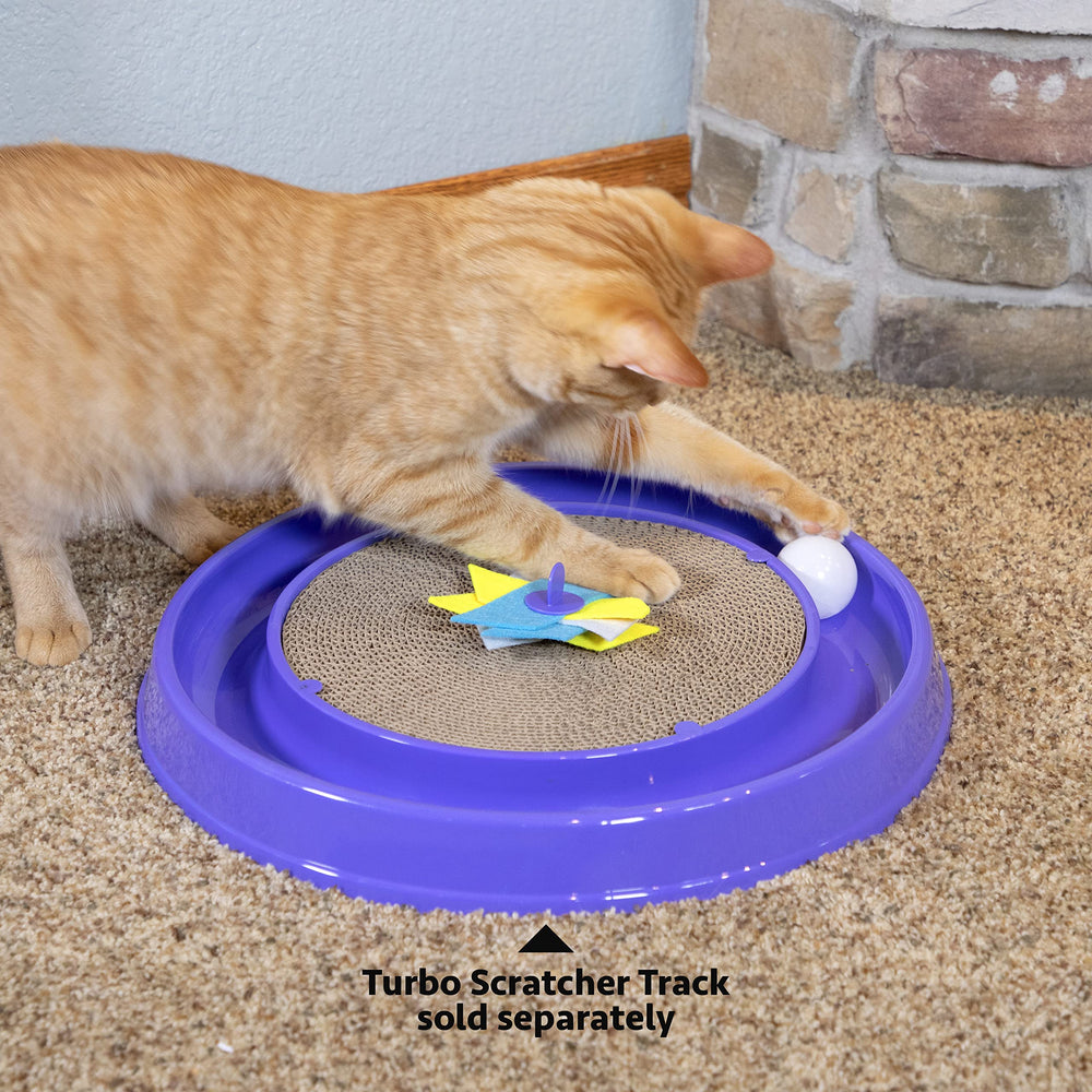 Kitty City Rascador Turbo con hierba gatera para atraer al gato.