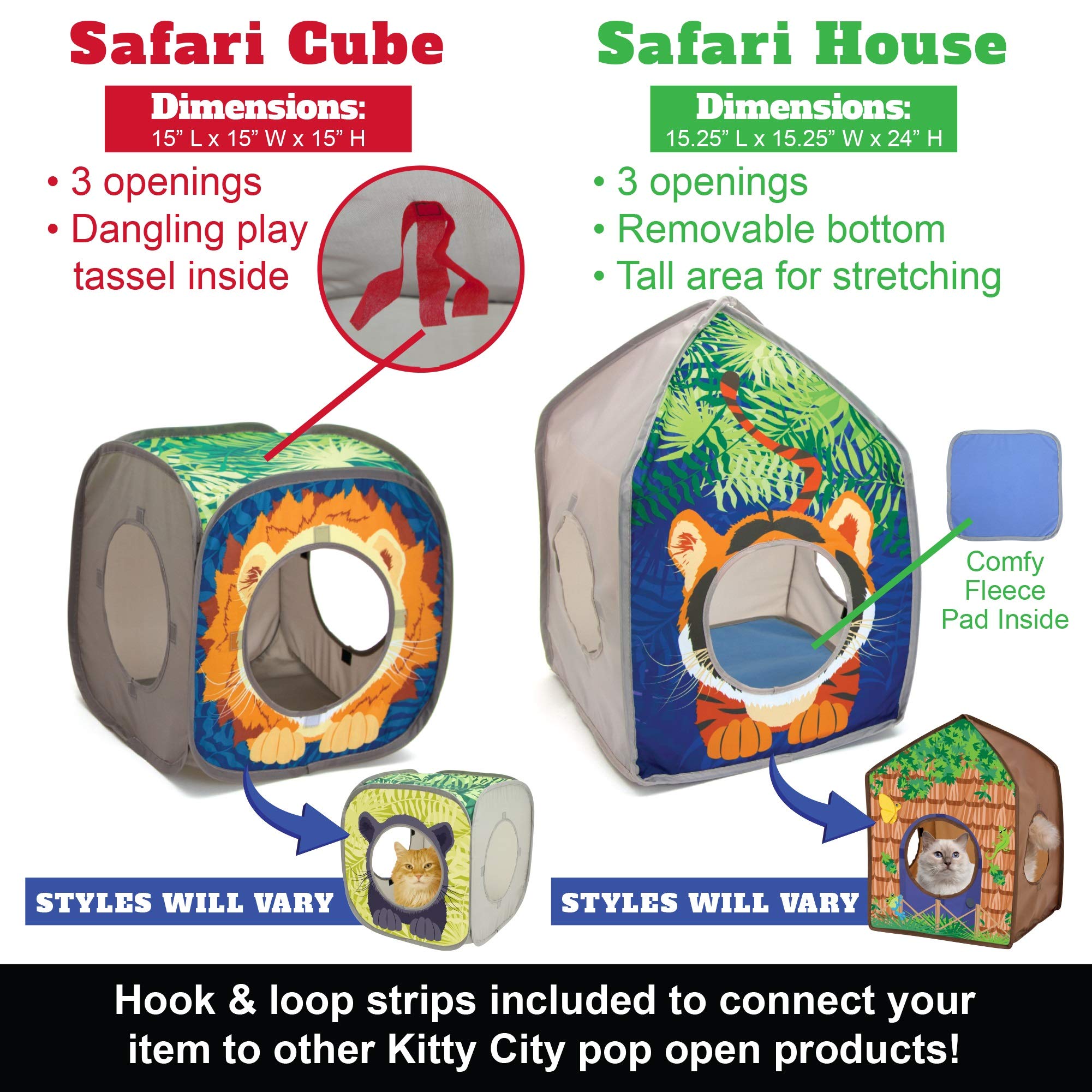 Kitty City Safari Jungle Tigre, materiales ligeros para uso diario