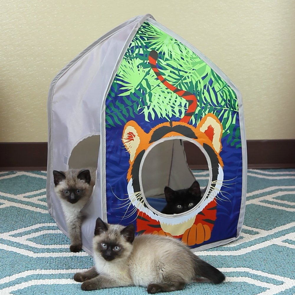 Kitty City Safari Jungle Tigre, montaje instantáneo sin herramientas