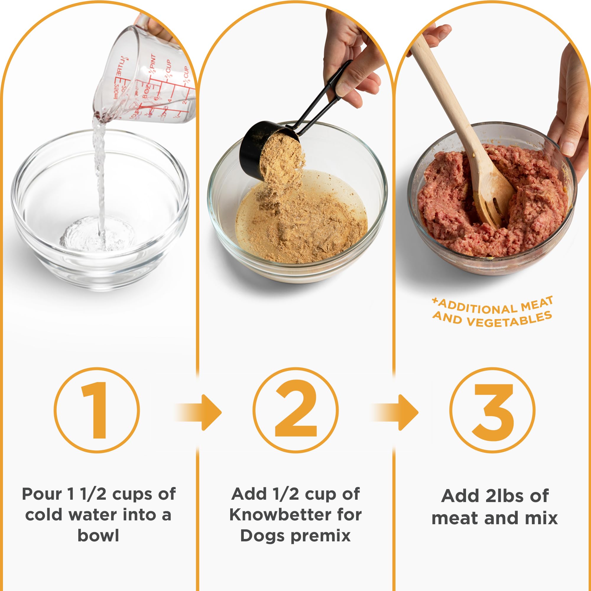 Know Better Premix proceso de mezcla casero, facilita preparar comidas en minutos.