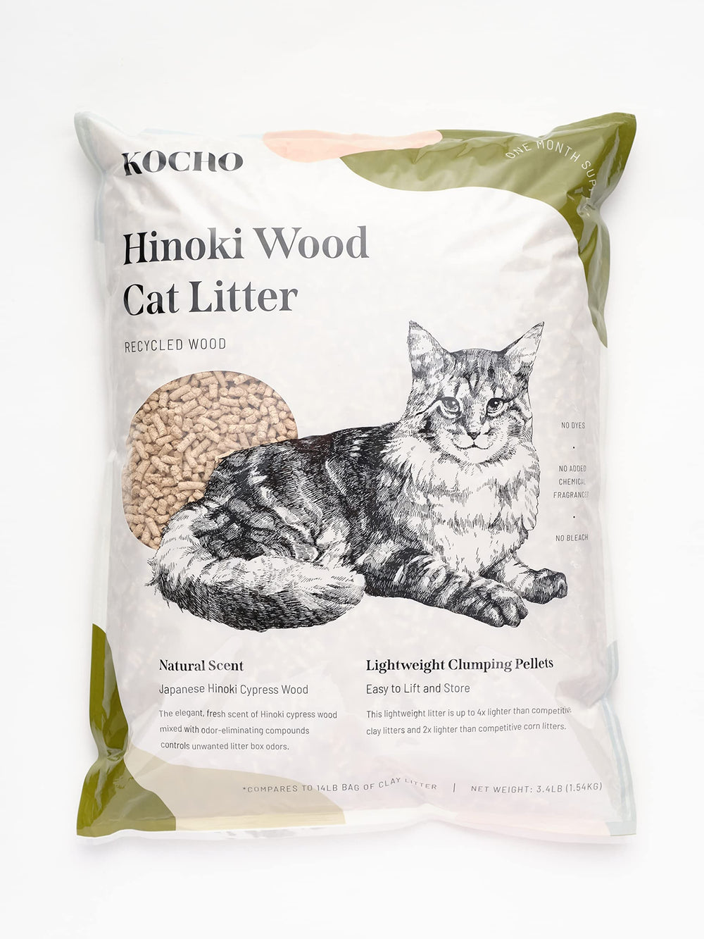 KOCHO Hinoki: empaque ecológico para facilitar transporte y almacenamiento limpio.