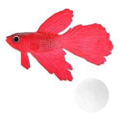 Pez falso Kodrily de betta rojo para acuario, decoración realista.
