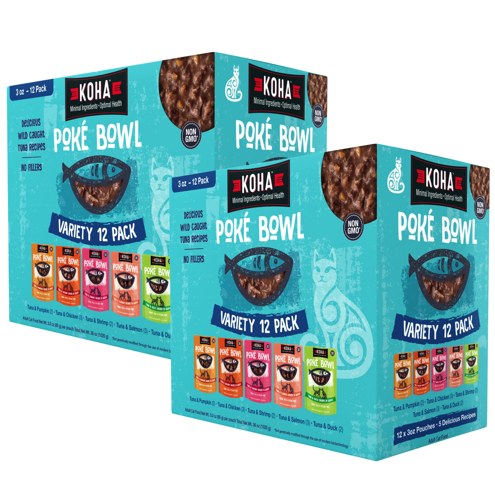 KOHA Poké Bowl sabores atún-salmón: platillo húmedo que estimula el apetito.