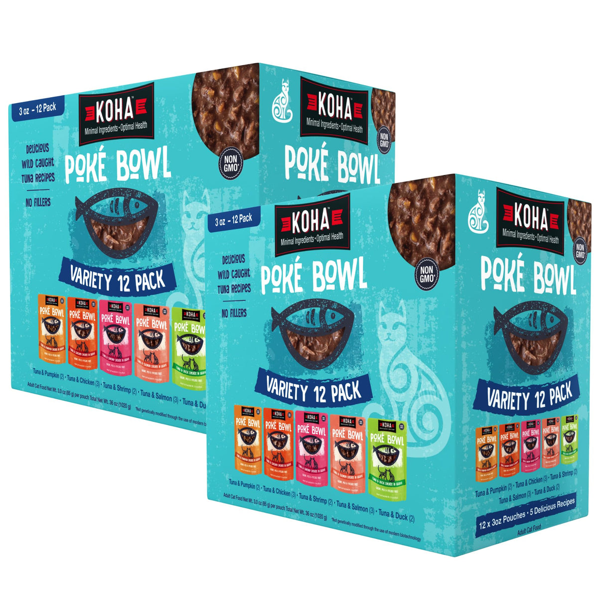 KOHA Poké Bowl sabores atún-salmón: platillo húmedo que estimula el apetito.
