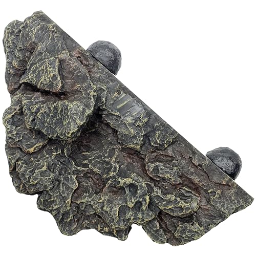 Repisa magnética Komodo estándar marrón, fácil de limpiar y perfecta para decorar terrarios.