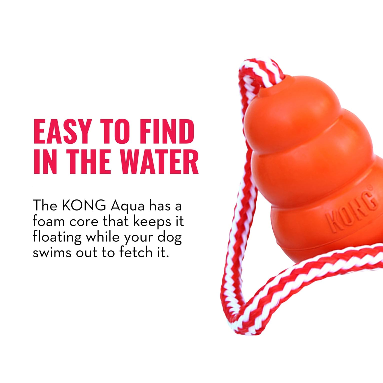 KONG Aqua de goma natural para juego duradero