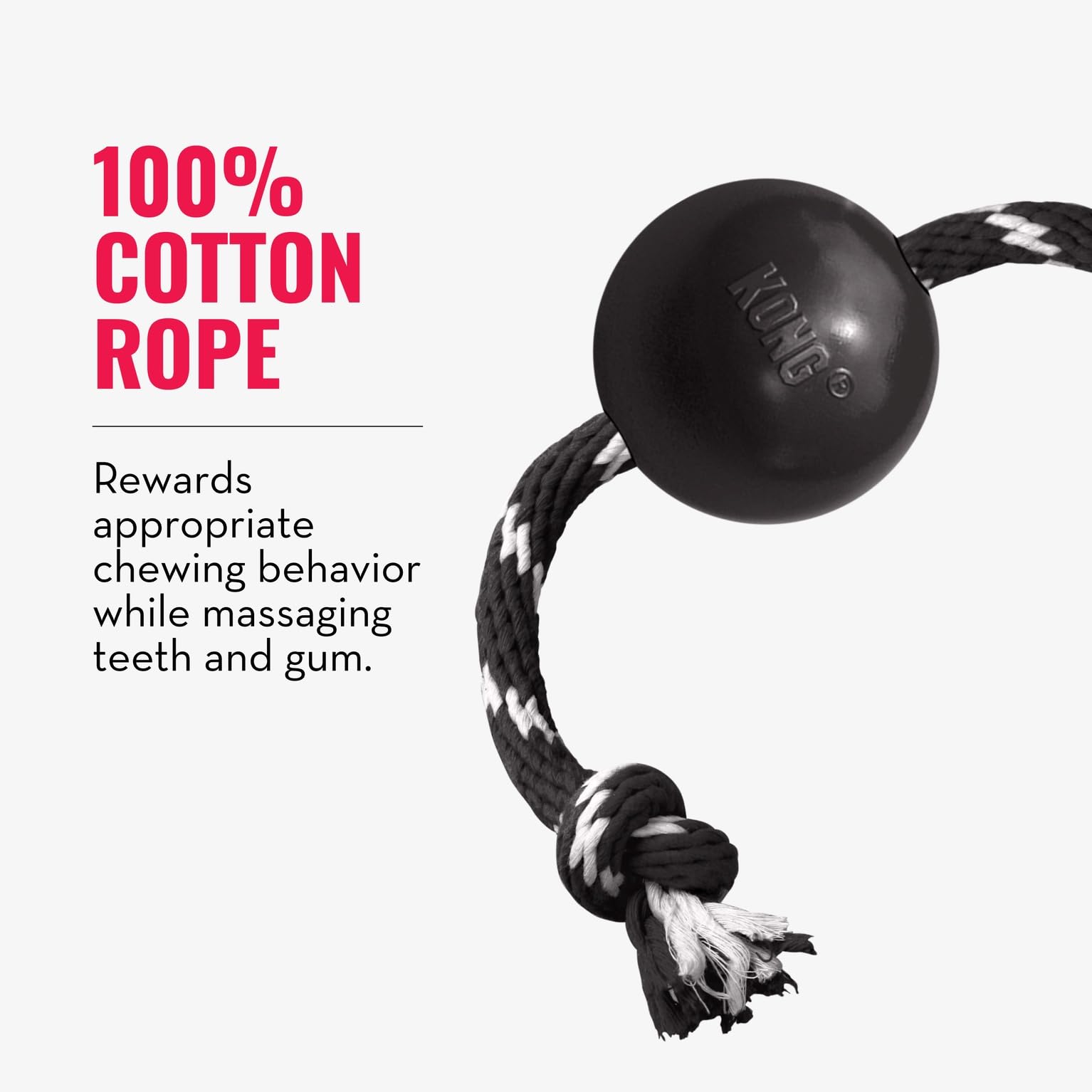 KONG bola extrema fabricada con goma natural para alta durabilidad