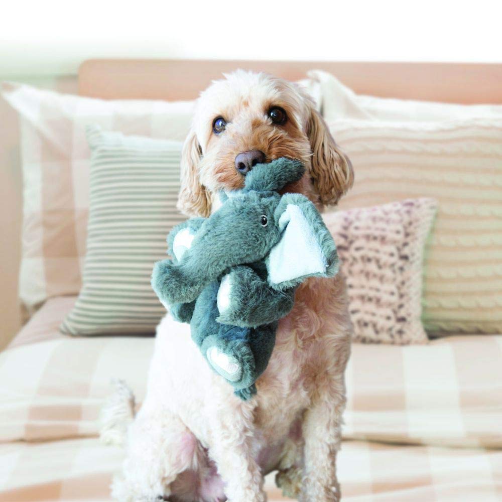 KONG Comfort Kiddos Elefante, sonido bajo removible para calma y juego.