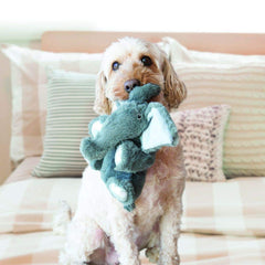 KONG Comfort Kiddos Elefante, sonido bajo removible para calma y juego.