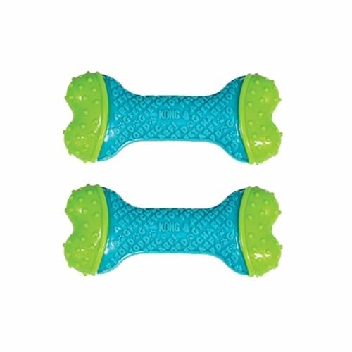KONG CoreStrength Hueso Dental texturizado para limpieza de dientes durante la masticación