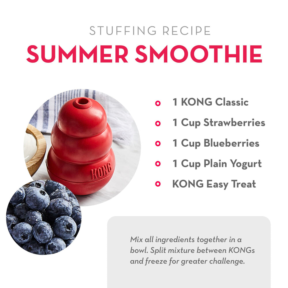 KONG Easy Treat: se puede congelar para un reto más prolongado.