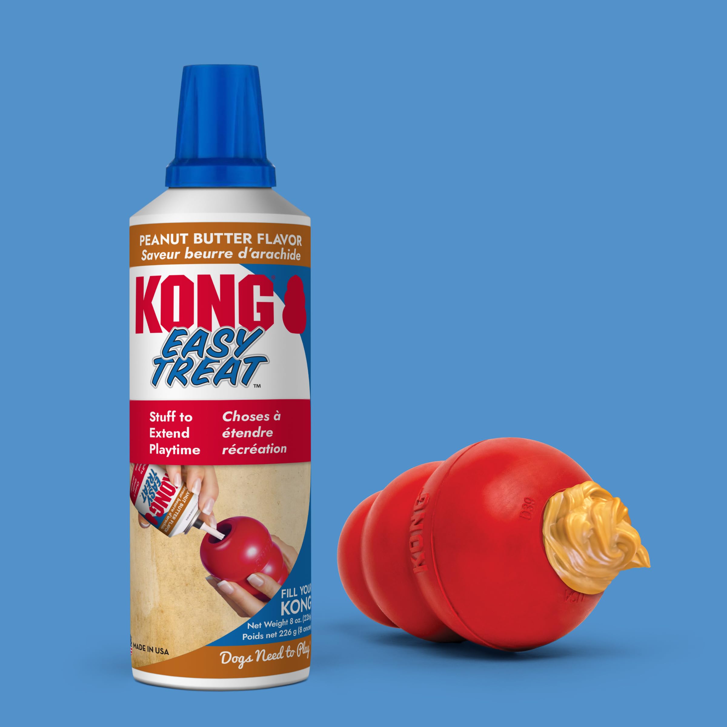 KONG Easy Treat rellena juguetes con sabor para entrenamiento.