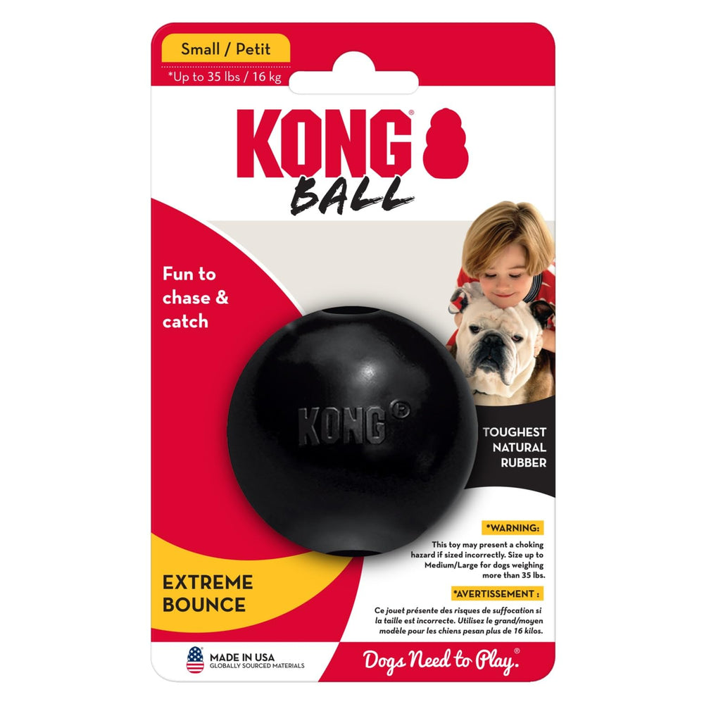 KONG Extreme Ball para interacción entre dueño y mascota durante el juego.