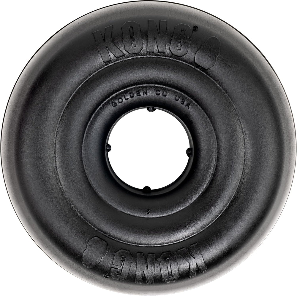 KONG Extreme Donut, goma natural resistente para sesiones de juego confiables.