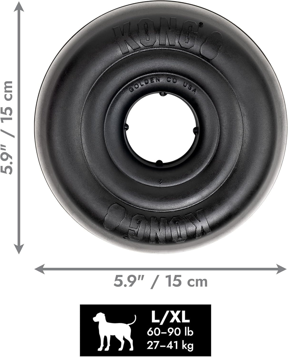KONG Extreme Donut, rebote impredecible para juego dinámico en interiores.