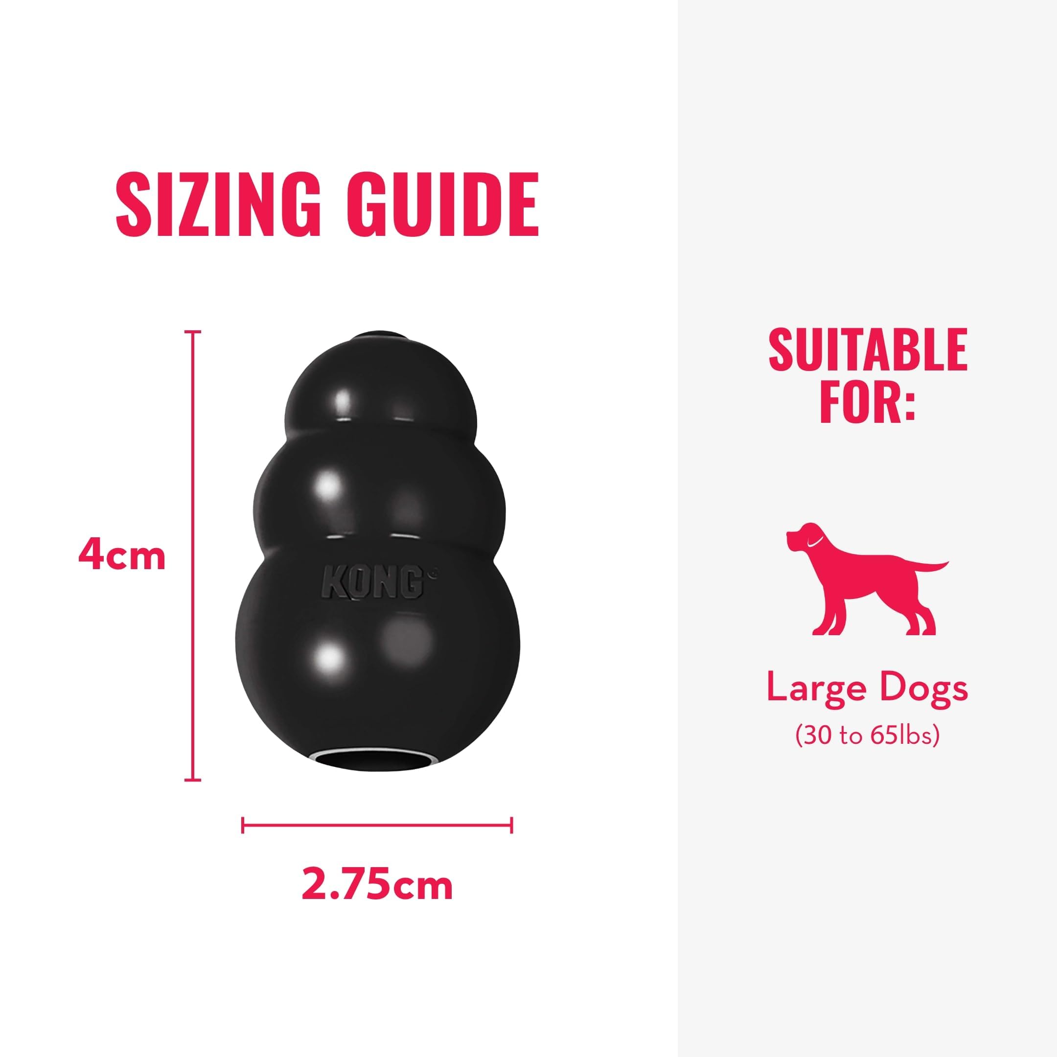 KONG Extreme: juguete-perros-rellenable-con-premios para mayor estimulación.