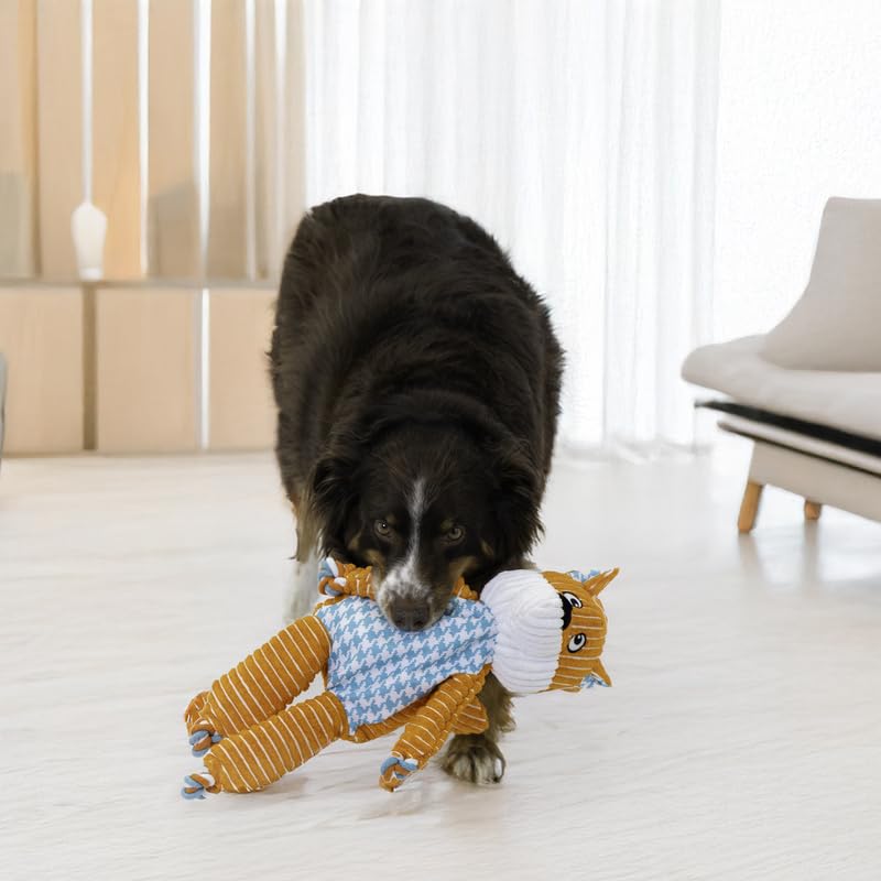 KONG Floppy Knots peluche exterior suave para masticar y abrazar