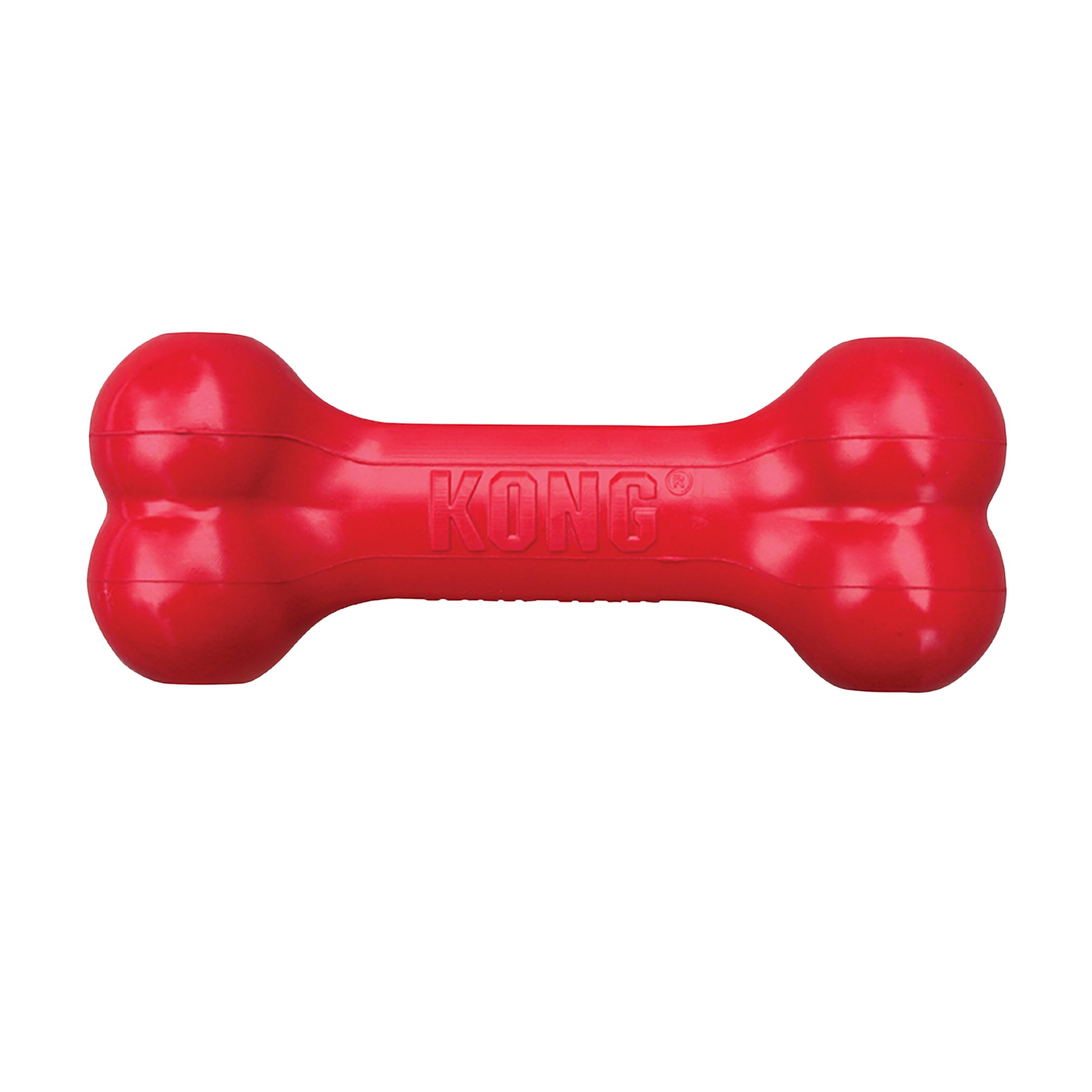 KONG Goodie Bone en mano, perfecto para estimular la interacción con perros pequeños