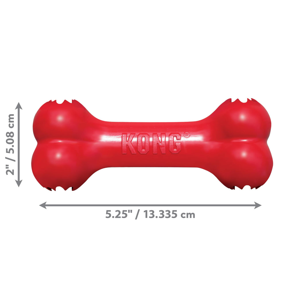 KONG Goodie Bone con Goodie Gripper para rellenar y entregar premios