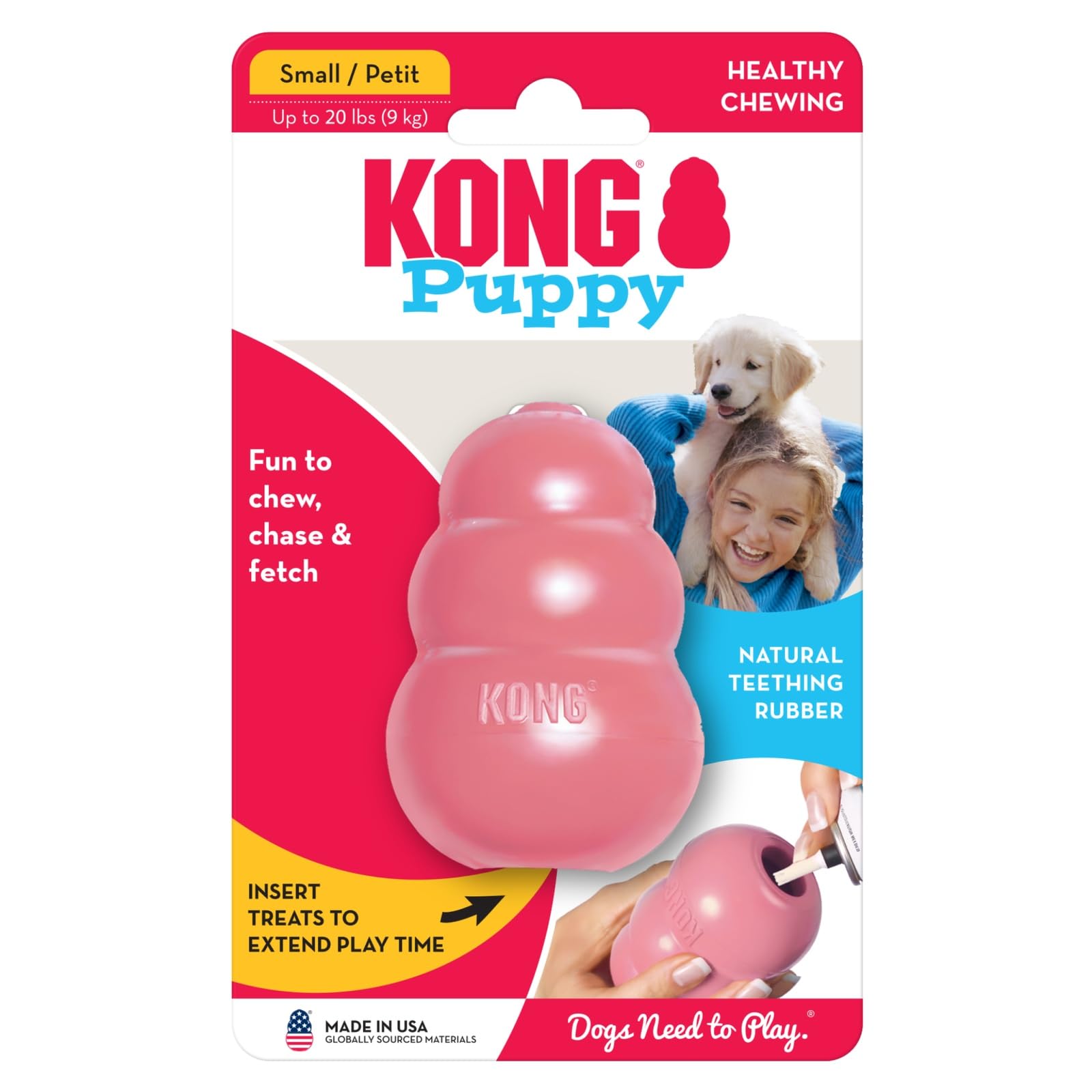 KONG Juguete cachorro supervisión: juegue siempre con seguridad