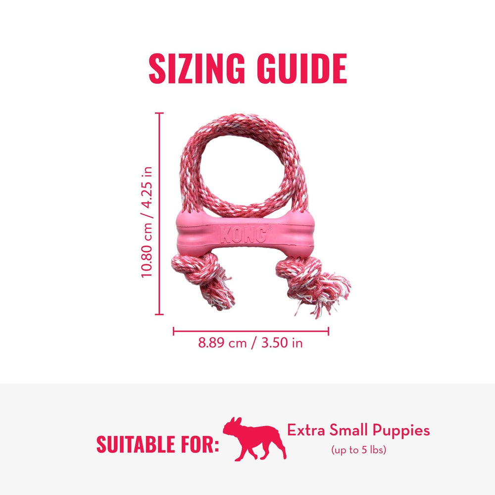KONG juguete con cuerda para dientes jóvenes.