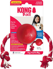 KONG Juguete con cuerda para perros, perfecto para lanzamiento y traer