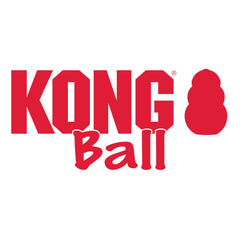KONG Pelota de caucho natural, resistente a mordidas y rebotes.