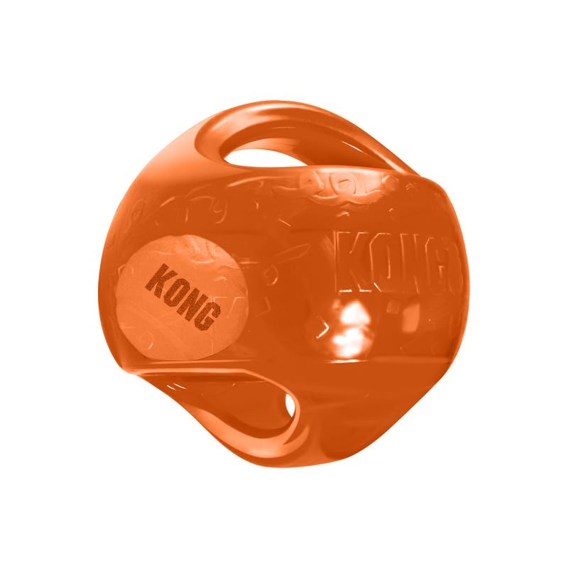 KONG Jumbler Ball: rebote impredecible que incentiva la persecución activa.