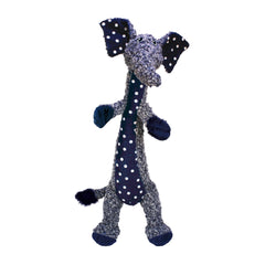 KONG Luvs Elefante, cuerpo largo azul, ideal para juegos de buscar y traer.