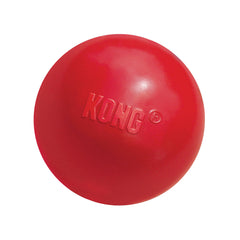 KONG Pelota para perros pequeños, alta visibilidad roja.