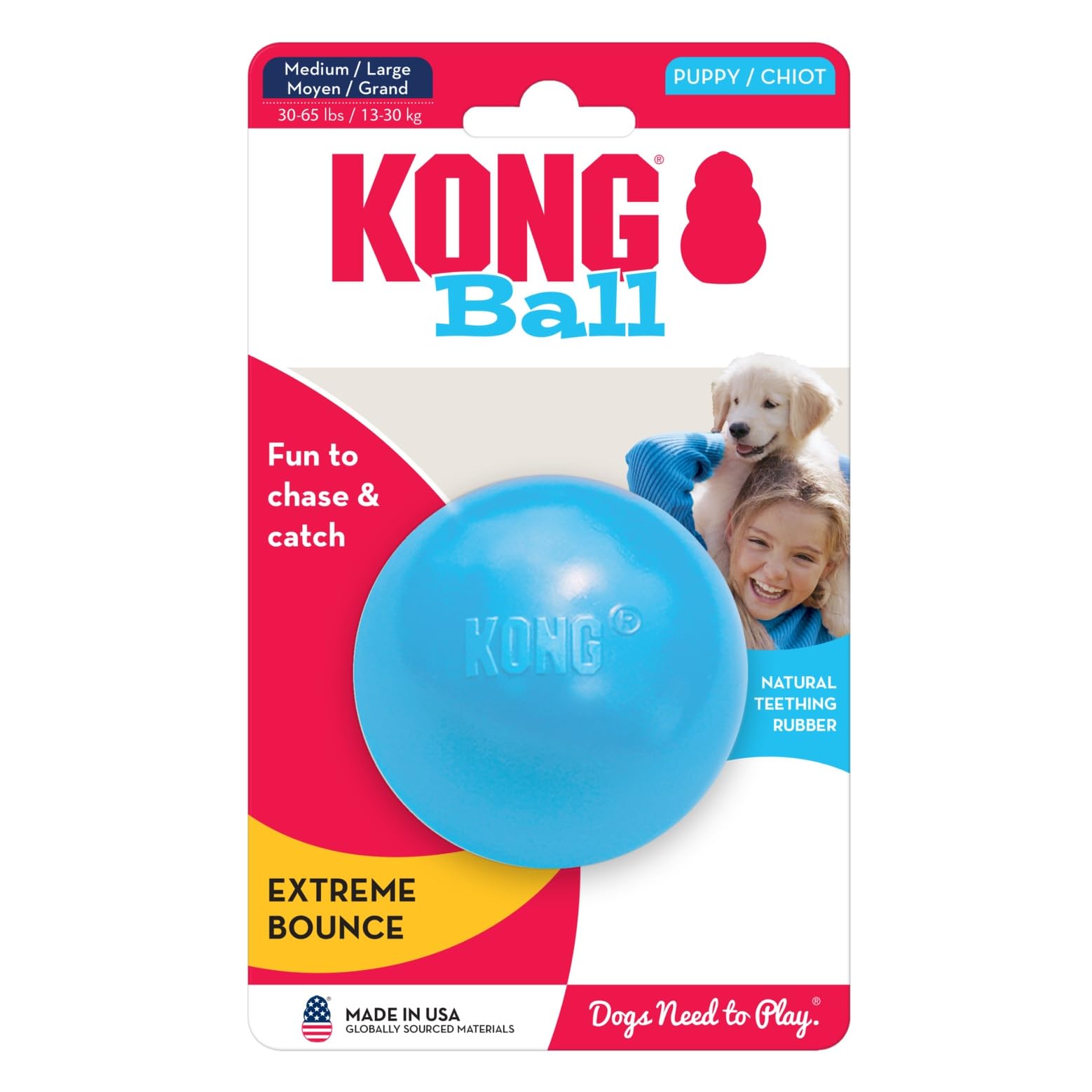 KONG Pelota con garantía de satisfacción, confiable y de marca.