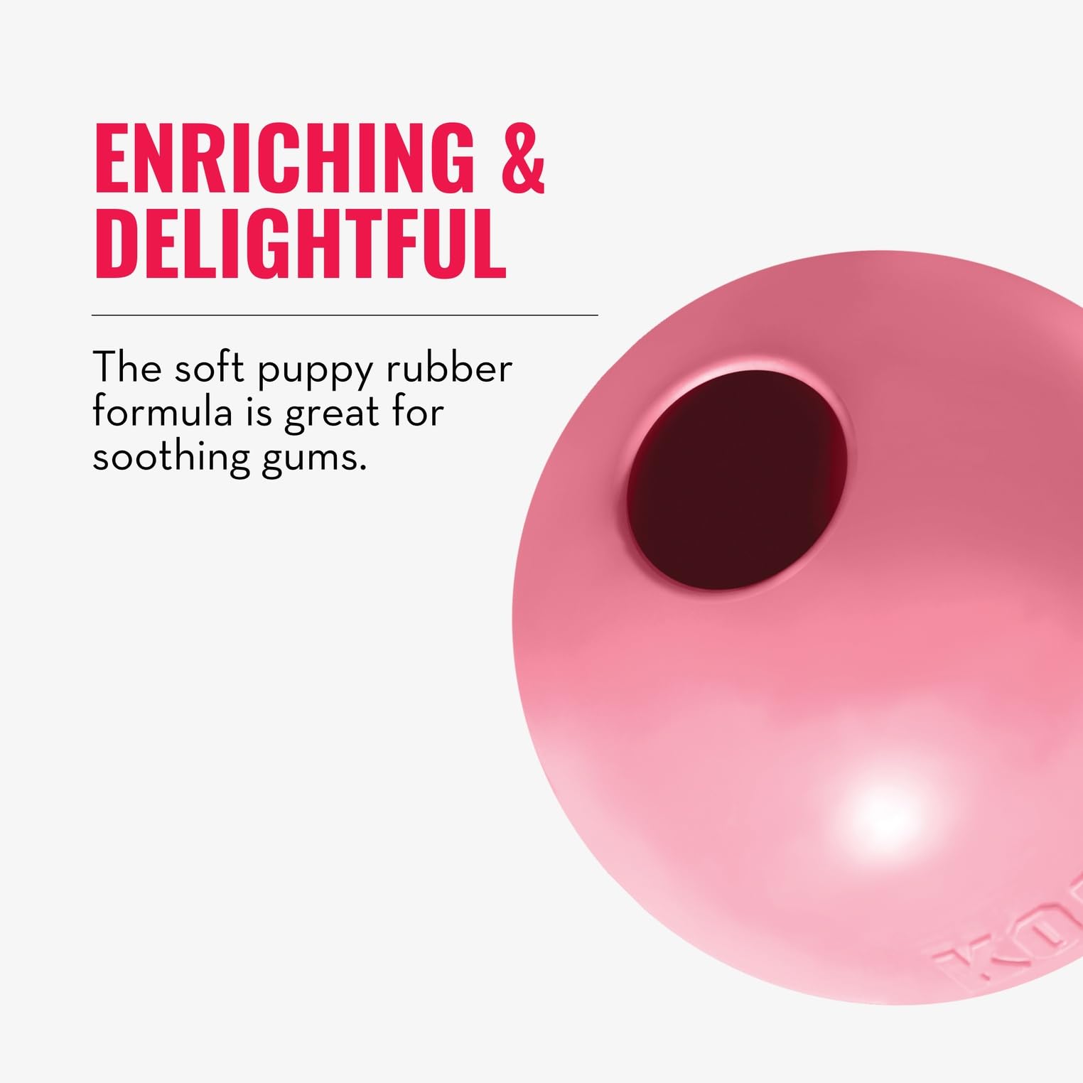 KONG Pelota duradera ante mordidas entusiastas durante el juego.